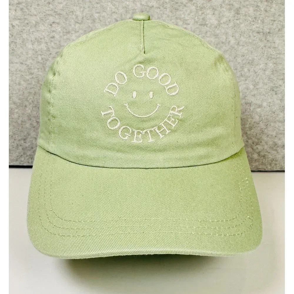 Universal Thread Doing Good Together Cap Womens‎ Green Cotton Baseball Hat